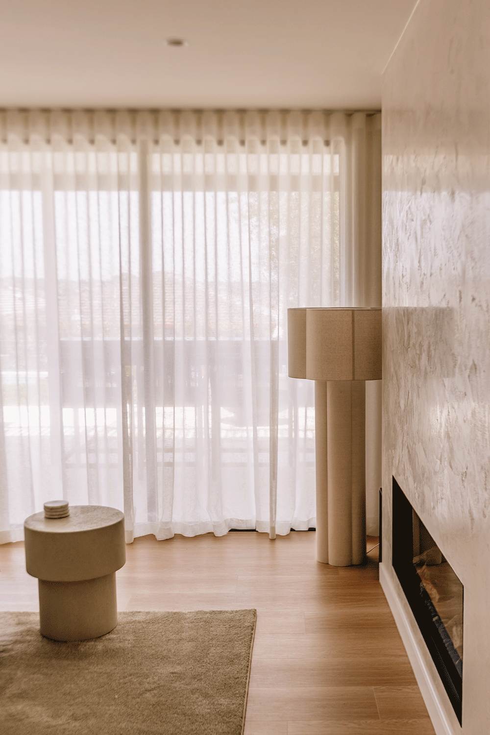 House 2, Week 3 - Luxaflex linen Curtains